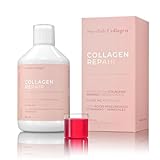 Swedish Collagen - Collagen Repair 500 ml de colágeno líquido | 10.000 mg de colágeno marino, con ácido hialurónico, vitaminas y minerales para cabello, piel y uñas