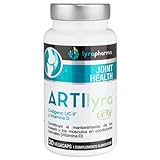 Lyrapharma Artilyra UC II Colágeno Polvo con Vitamina D para el Cuidado de Huesos y Articulaciones, 30 Cápsula Vegetales