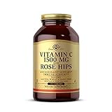 Solgar | Vitamina C con escaramujo 1500 Mg | Rose Hips | Reduce el Cansancio y la Fatiga | Estimula la Formación de Colágeno | 180 Comprimidos