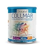 COLLMAR Colágeno Marino Hidrolizado con Ácido Hialurónico, Vitamina C |Sin edulcorantes | Máx. asimilación 9.660 mg/dia | 275g de polvo | Sabor Vainilla