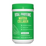 Vital Proteins Péptidos de Colágeno, Suplemento, Polvo de Té Verde Matcha, L-Teanina y Cafeína, 341 g